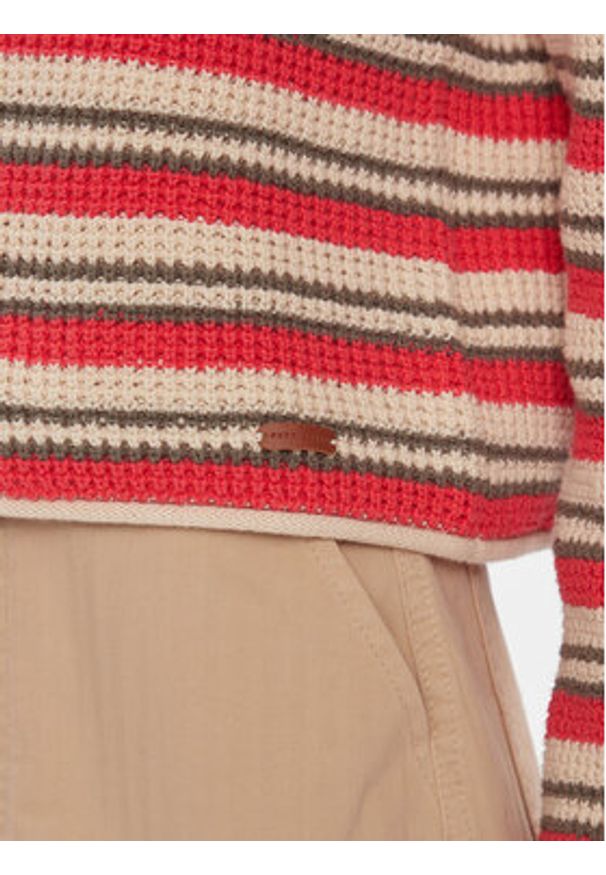 Pepe Jeans Kardigan Gala Cardigan PL702107 Czerwony Slim Fit. Kolor: czerwony. Materiał: bawełna