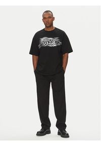 Versace Jeans Couture T-Shirt 78GAH6L1 Czarny Regular Fit. Kolor: czarny. Materiał: bawełna #2