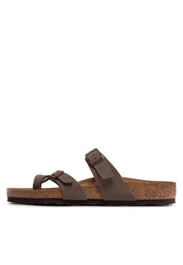 Birkenstock Japonki Mayari 0071061 Brązowy. Kolor: brązowy. Materiał: skóra