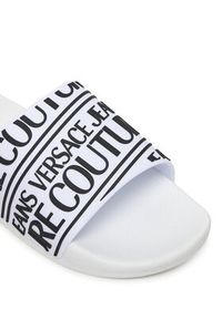 Versace Jeans Couture Klapki 80YA3SQ1 Biały. Kolor: biały. Materiał: syntetyk #4