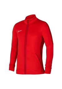 Nike - Męska Kurtka Dresowa. Kolor: czerwony. Materiał: dresówka
