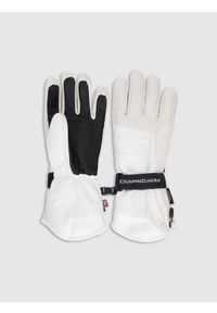 4f - 4F Rękawiczki narciarskie Primaloft Gold damskie - białe S. Kolor: biały. Materiał: skóra, materiał. Technologia: Primaloft. Sport: narciarstwo #1