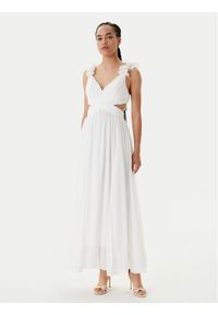 Morgan Sukienka wieczorowa 251-RISSAL Biały Regular Fit. Kolor: biały. Materiał: syntetyk. Styl: wizytowy #1