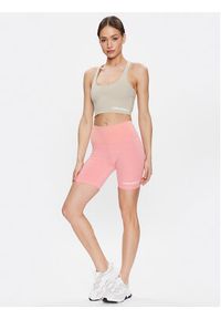 Converse Szorty sportowe Wordmark 10024539-A05 Różowy Slim Fit. Kolor: różowy. Materiał: bawełna #5