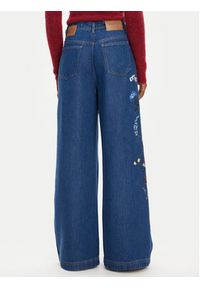 Munthe Jeansy Obey 252141025203 Niebieski Wide Leg. Kolor: niebieski #5