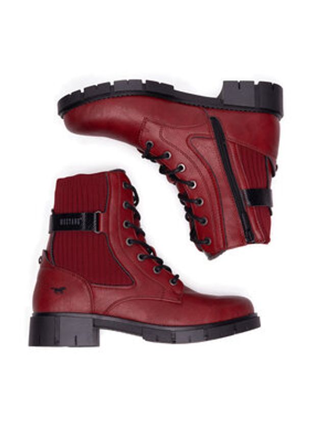 Mustang Trzewiki 1443-502 Czerwony. Kolor: czerwony. Materiał: materiał