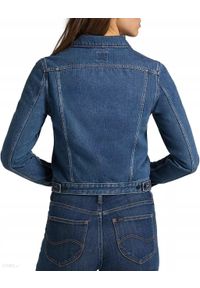 Lee - LEE RIDER JACKET DAMSKA KURTKA JEANSOWA MID STONE L54MJLVK. Materiał: jeans