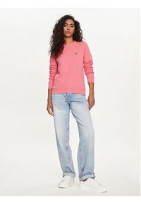 Lacoste Bluza SF9202 Różowy Regular Fit. Kolor: różowy. Materiał: bawełna #4