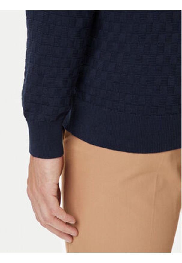 GANT - Gant Kardigan 8030263 Granatowy Regular Fit. Kolor: niebieski. Materiał: bawełna