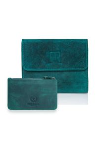 Zestaw damski PAOLO PERUZZI zielony ZUP-64-GR. Kolor: zielony. Materiał: skóra #1