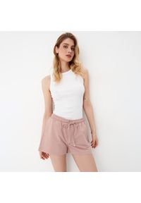 Mohito - Bawełniane szorty - Różowy. Kolor: różowy. Materiał: bawełna #1