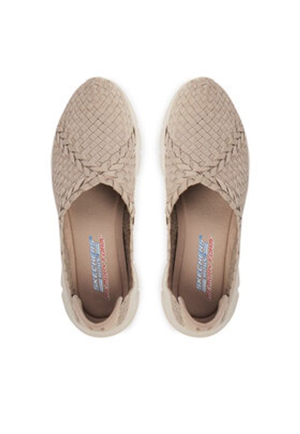 skechers - Skechers Baleriny Bobs B Flex 117323/TPE Beżowy. Kolor: beżowy. Materiał: materiał