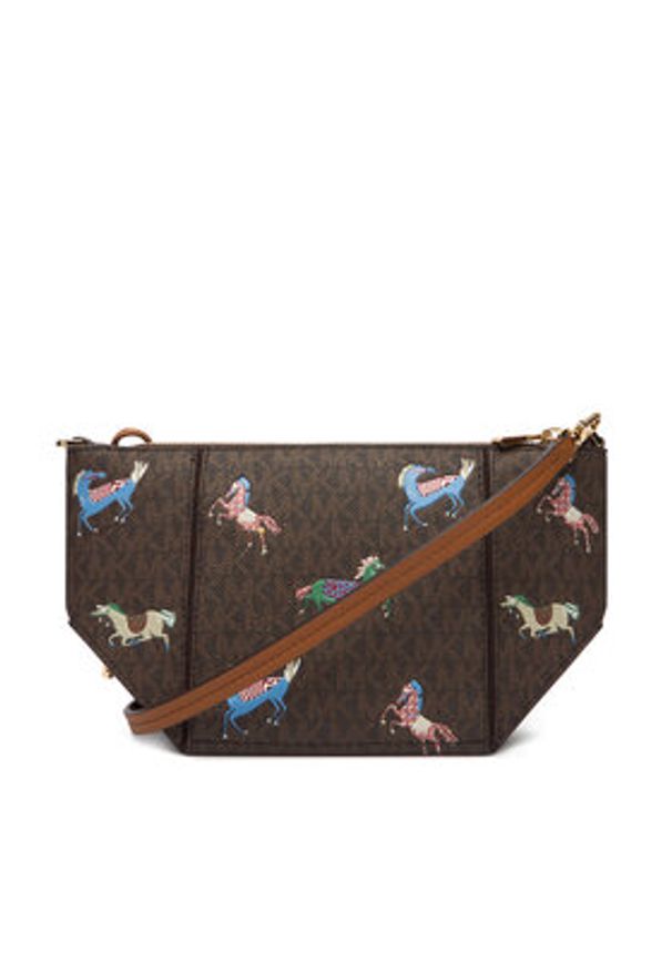 MICHAEL Michael Kors Torebka 32R6G9JC1U Brązowy. Kolor: brązowy. Materiał: skórzane