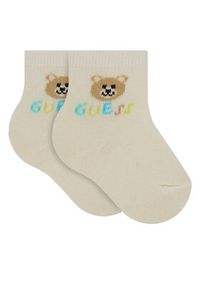 Guess Skarpety długie H4YZ07 Z3G10 Beżowy. Kolor: beżowy. Materiał: bawełna #7