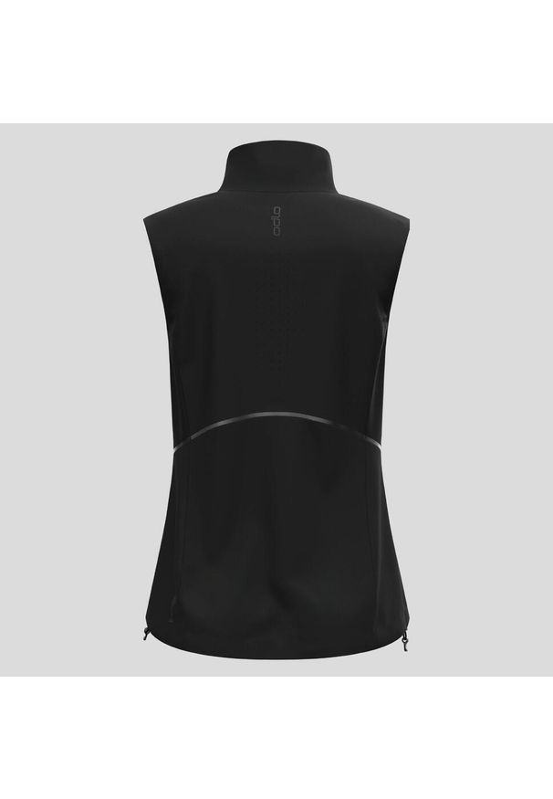 Odlo - Kamizelka damska ODLO Zeroweight Warm Vest. Kolor: czarny. Długość rękawa: bez rękawów. Sport: bieganie