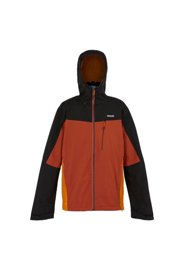 Regatta - Męska kurtka turystyczna przeciwdeszczowa z membraną Birchdale. Kolor: czerwony. Sport: turystyka piesza