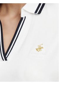 Beverly Hills Polo Club Polo P-SS26W-P0300 Biały Regular Fit. Typ kołnierza: polo. Kolor: biały. Materiał: bawełna #5