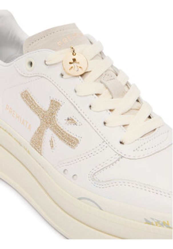 Premiata Sneakersy MICOL VAR 7750 Biały. Kolor: biały. Materiał: skóra