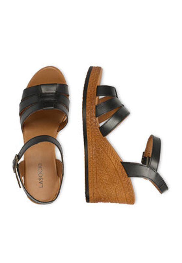 Lasocki Sandały CEO-WI23-283-14 Czarny. Kolor: czarny. Materiał: skóra