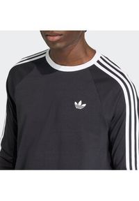Adidas - adidas Longsleeve 3-Stripes KE3546 Czarny Regular Fit. Kolor: czarny. Materiał: bawełna. Długość rękawa: długi rękaw #3