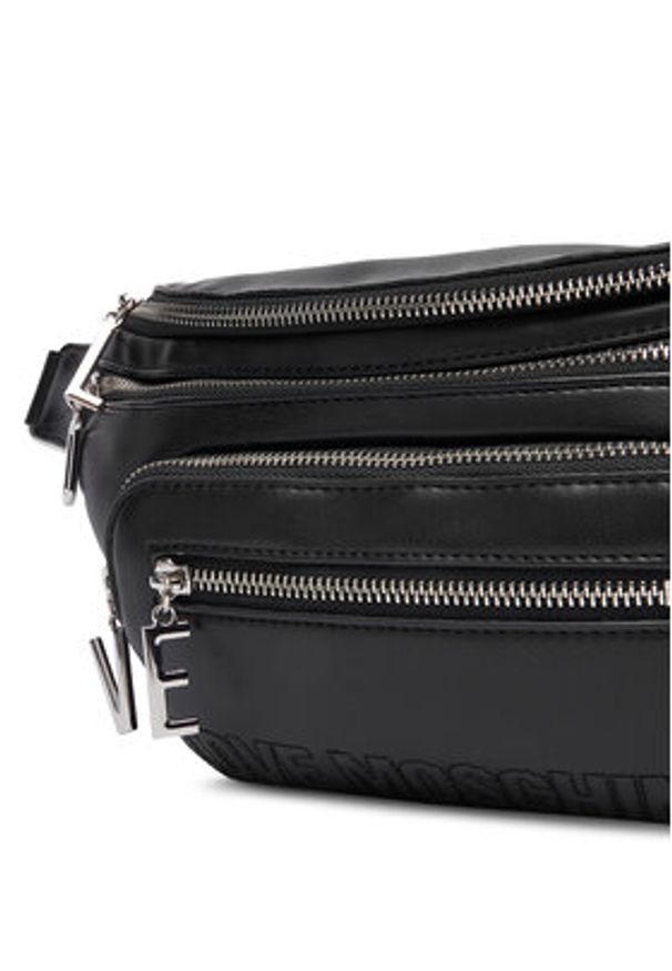 Love Moschino - LOVE MOSCHINO Saszetka nerka JC4347PP0NKA000B Czarny. Kolor: czarny. Materiał: skóra