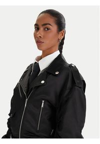 Karl Lagerfeld - KARL LAGERFELD Kurtka bomber B1W14002 Czarny Relaxed Fit. Typ kołnierza: dekolt w karo. Kolor: czarny. Materiał: syntetyk #2