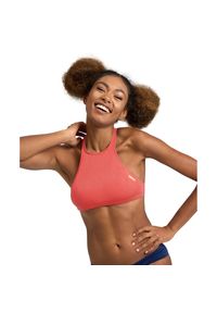 Damski top do kostiumu kąpielowego Arena Crop Think R. Kolor: wielokolorowy, żółty, czerwony. Materiał: poliester #1