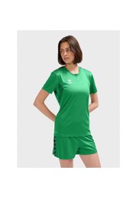 Damski jersey Hummel Authentic Pl. Kolor: zielony. Materiał: jersey. Sport: piłka nożna #1