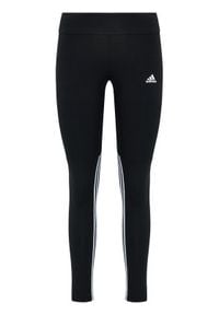 Adidas - adidas Legginsy Essentials Cut 3-Stripes GL1371 Czarny Slim Fit. Kolor: czarny. Materiał: bawełna #2