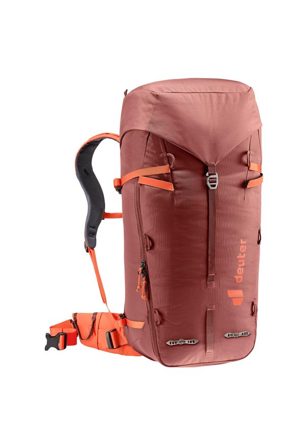 Plecak górski Deuter Guide 34+ - redwood/papaya. Kolor: czerwony