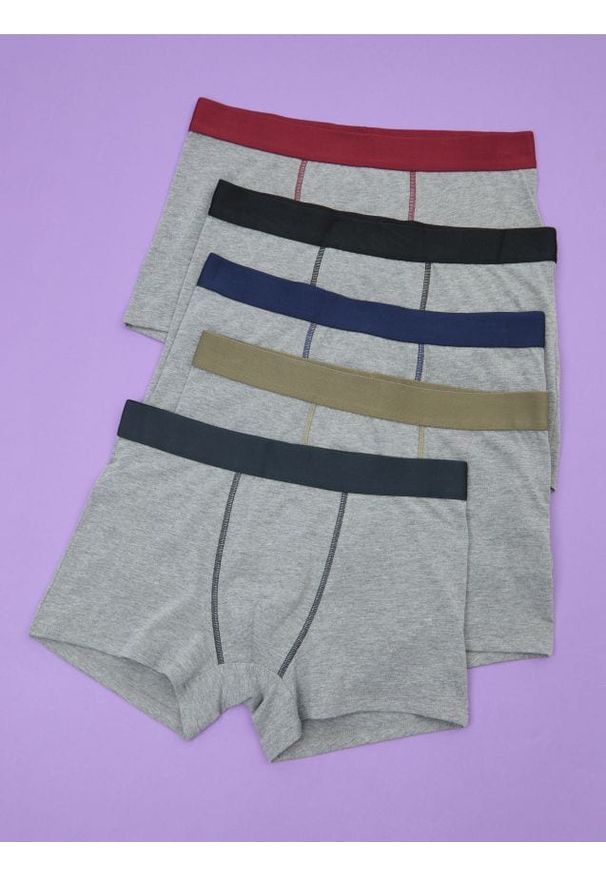 Sinsay - Bokserki Classic 5 pack - wielobarwny. Materiał: bawełna, elastan