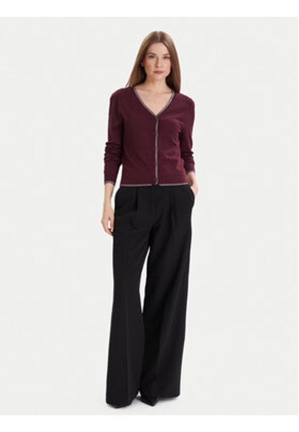 Vero Moda Kardigan Happy 10336313 Fioletowy Regular Fit. Kolor: fioletowy. Materiał: wiskoza, syntetyk