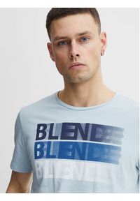 Blend T-Shirt 20715045 Błękitny Regular Fit. Kolor: niebieski. Materiał: bawełna #5