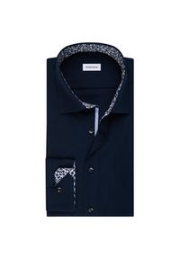 Seidensticker Koszula 01.153480 Granatowy Regular Fit. Kolor: niebieski. Materiał: bawełna #5