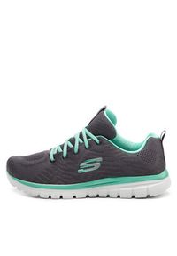 skechers - Skechers Sneakersy Get Connected 12615/CCGR Szary. Kolor: szary. Materiał: materiał