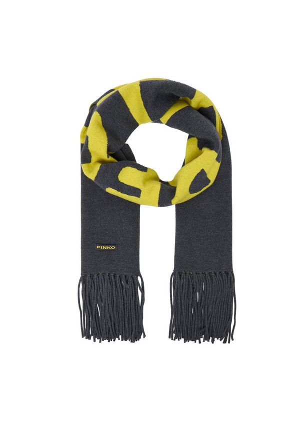 Pinko - Szalik PINKO. Kolor: szary