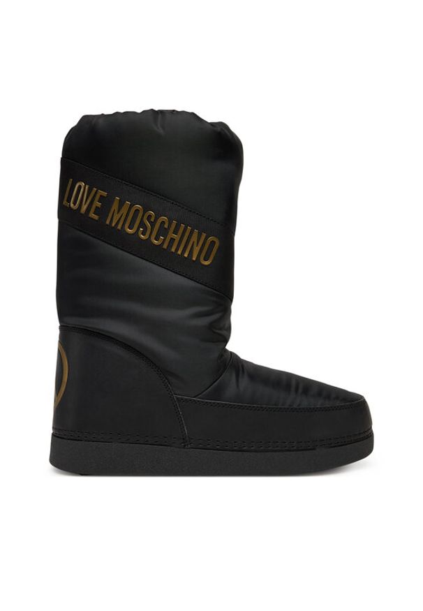 Love Moschino - LOVE MOSCHINO Śniegowce JA24032G1NISY000 Czarny. Kolor: czarny. Materiał: materiał