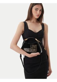 Love Moschino - LOVE MOSCHINO Torebka JC4248PP0OKE100A Czarny. Kolor: czarny. Materiał: skórzane #1