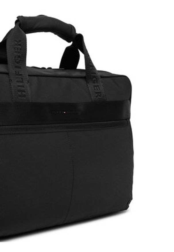 TOMMY HILFIGER - Tommy Hilfiger Torba na laptopa Th Commuter Computer Bag AM0AM13612 Czarny. Kolor: czarny. Materiał: materiał