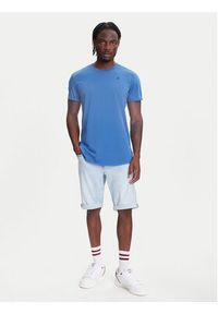 G-Star RAW - G-Star Raw T-Shirt Text Back D25971-2653 Niebieski Relaxed Fit. Kolor: niebieski. Materiał: bawełna #4