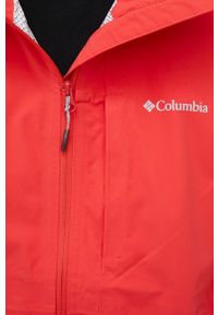 columbia - Columbia kurtka outdoorowa Omni-Tech Ampli-Dry kolor czerwony przejściowa. Kolor: czerwony. Materiał: materiał. Długość: długie #5