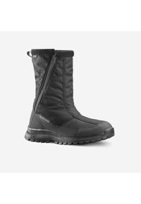 quechua - Buty turystyczne śniegowce męskie Quechua SH100 zamek. Zapięcie: zamek. Kolor: czarny. Materiał: materiał. Sezon: zima. Sport: turystyka piesza