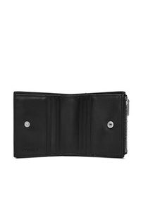 Calvin Klein Jeans Duży Portfel Męski Jeans Hardware Compact Zip Walle LV04G1078G Czarny. Kolor: czarny. Materiał: skóra #3