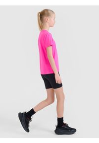 4f - 4F Legginsy kolarki sportowe dziewczęce - czarne 158/164 (12-14 lat). Kolor: czarny. Sezon: lato. Styl: sportowy