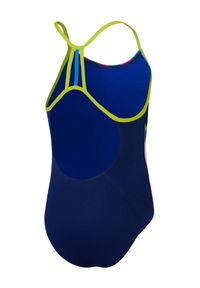 Strój pływacki jednoczęściowy dziecięcy Speedo Placement Lane Line Back. Kolor: wielokolorowy, niebieski