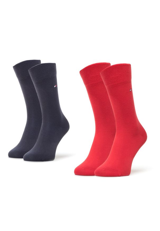TOMMY HILFIGER - Skarpety długie Tommy Hilfiger. Kolor: czerwony