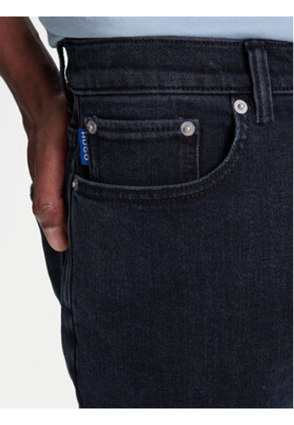 Hugo - HUGO Jeansy Zane 50541548 Granatowy Extra Slim Fit. Kolor: niebieski