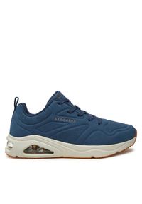 skechers - Skechers Sneakersy Casairal 183090/NVY Granatowy. Kolor: niebieski. Materiał: skóra