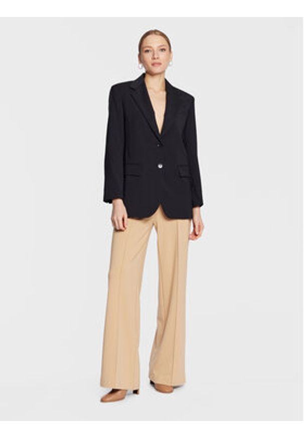 Weekend Max Mara Marynarka Ceci 23504109 Granatowy Relaxed Fit. Kolor: niebieski. Materiał: wełna