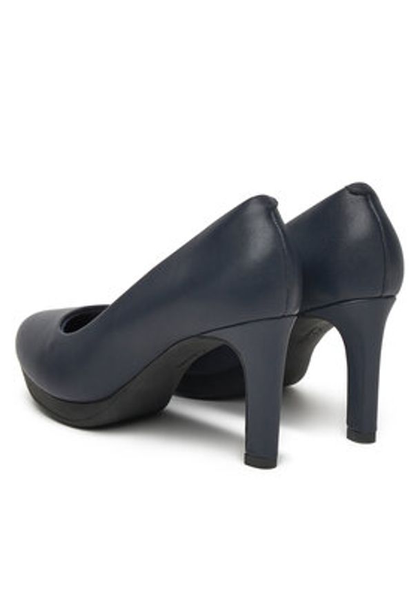 Clarks Czółenka Ambyr Joy 261626674 Granatowy. Kolor: niebieski. Materiał: skóra